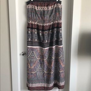 Paisley Print Maxi Dress